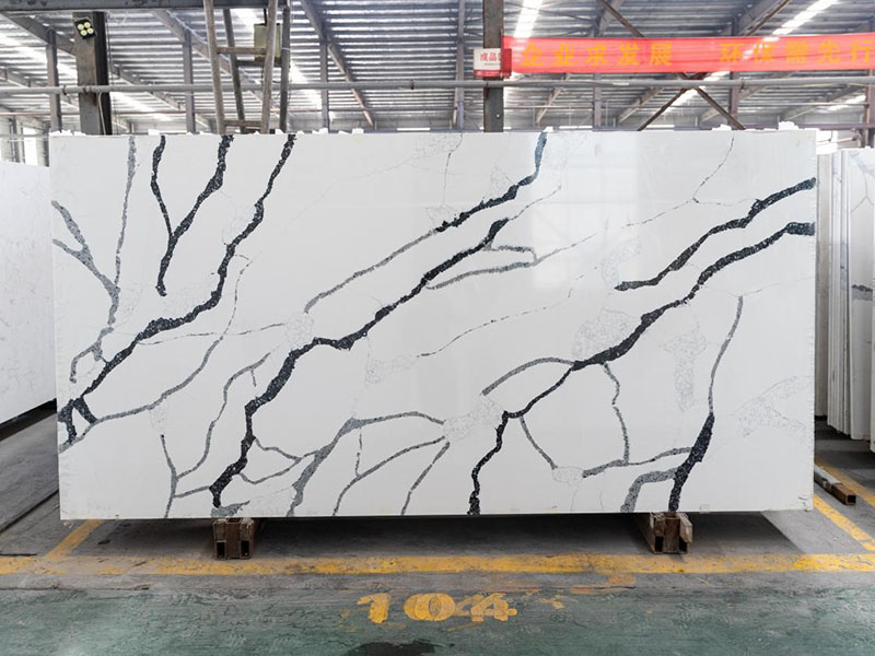 Calacatta Quartz Stone Slab China Largest Manufacturer 3041