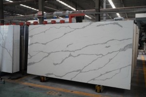 Calacatta Quartz Stone Slab China Largest Manufacturer 5002