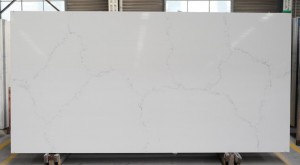 Artificial Marble Stone Carrara Quartz Slab 3200x1800mm 6070