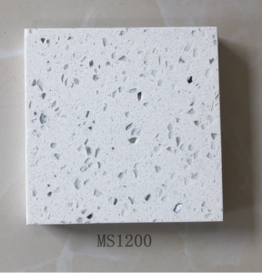 Top China manufacture of monochrome quartz stone with big size 1800*3200mm  MS1200