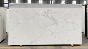 White Quartz Calacatta 6729 China Largest Factory Engineered Stone