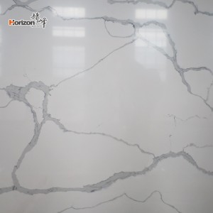 China Factory Wholesale White Calacatta Artificial Marble, Best Selling Engineered Quartz Stone 1020