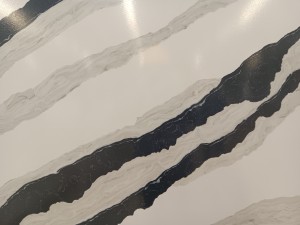 Horizon Quartz Stone – Calacatta Quartz Stone Slab PANDA WHITE