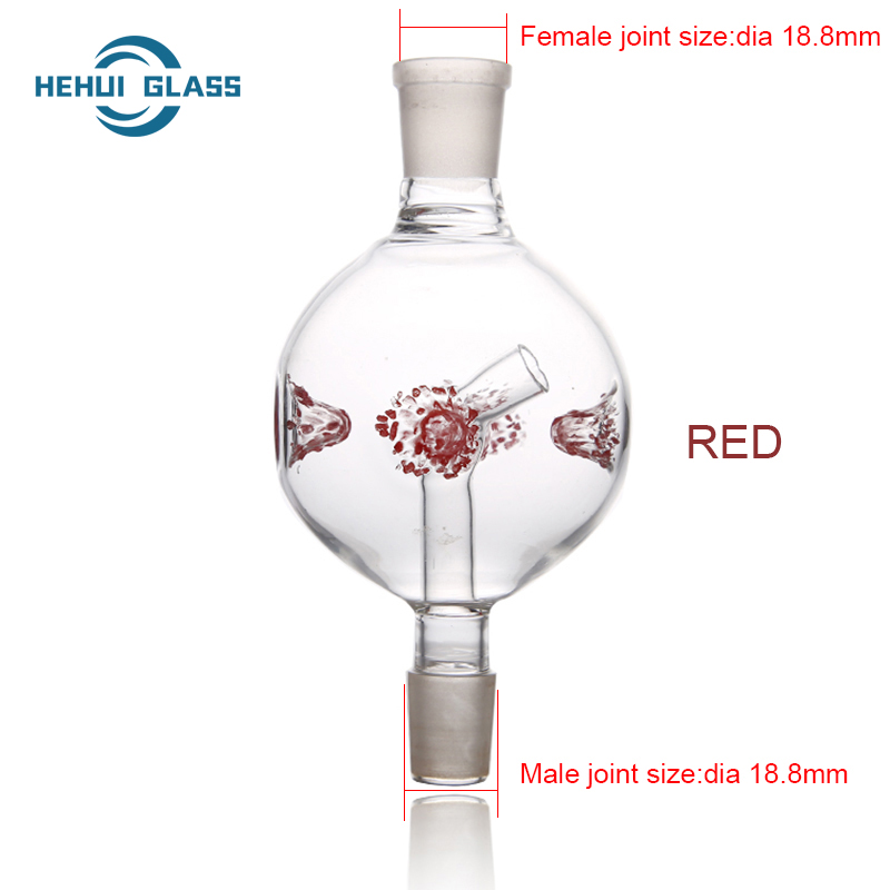 Glass Ball Shape Molasses Catcher with Color Needles For Hookah Smoking