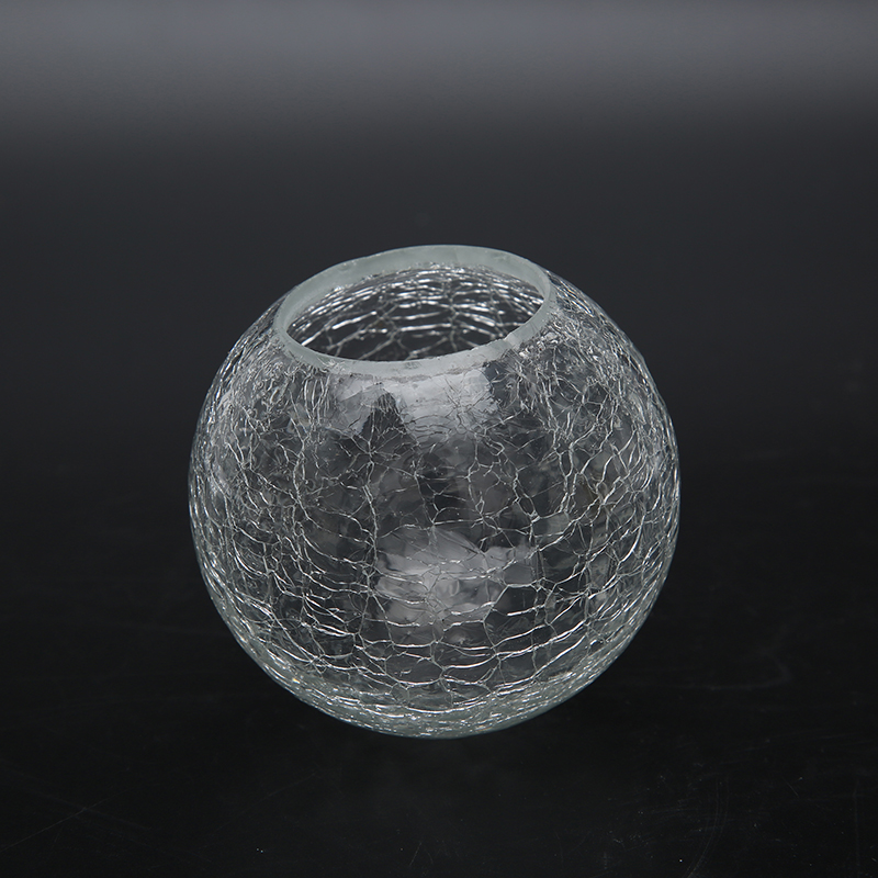 Glass lampshade transparent crackled ball for modern lighting decor