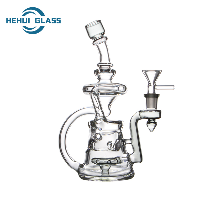 HEHUI RECYCLER GLASS WATER PIPE DAB RIG