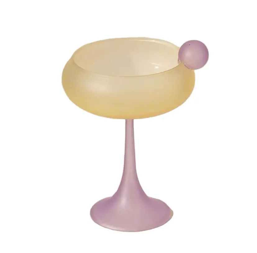 Wholesale Customized Home Glassware Mojito Decorative Big Unique Drinking Martini Cocktail Glass