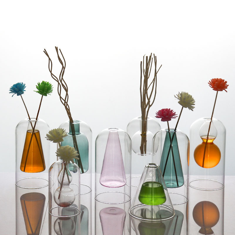 glass color vase