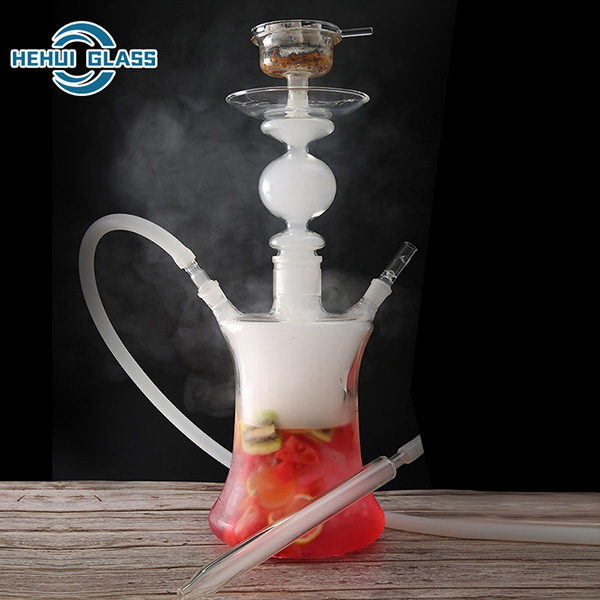 Large Transparent LED Fruit Glass Hookah For Party Smoking Lounge Featured Image