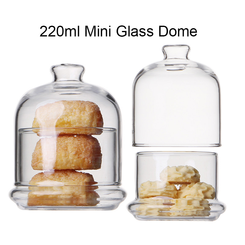 Turkey Design 110mm(4.33inches) Height Glass Dome Bell Candle Display Container With Glass Base Sizes Can Be Customized