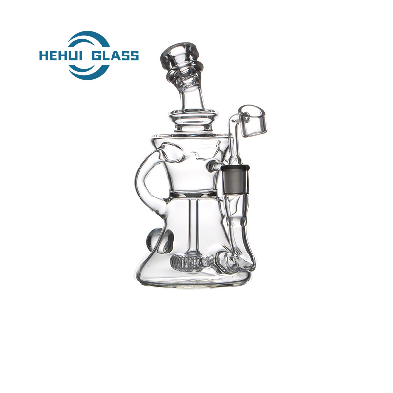 HEHUI RECYCLER GLASS  WATER PIPE WITH SHOWER PERCOLATOR
