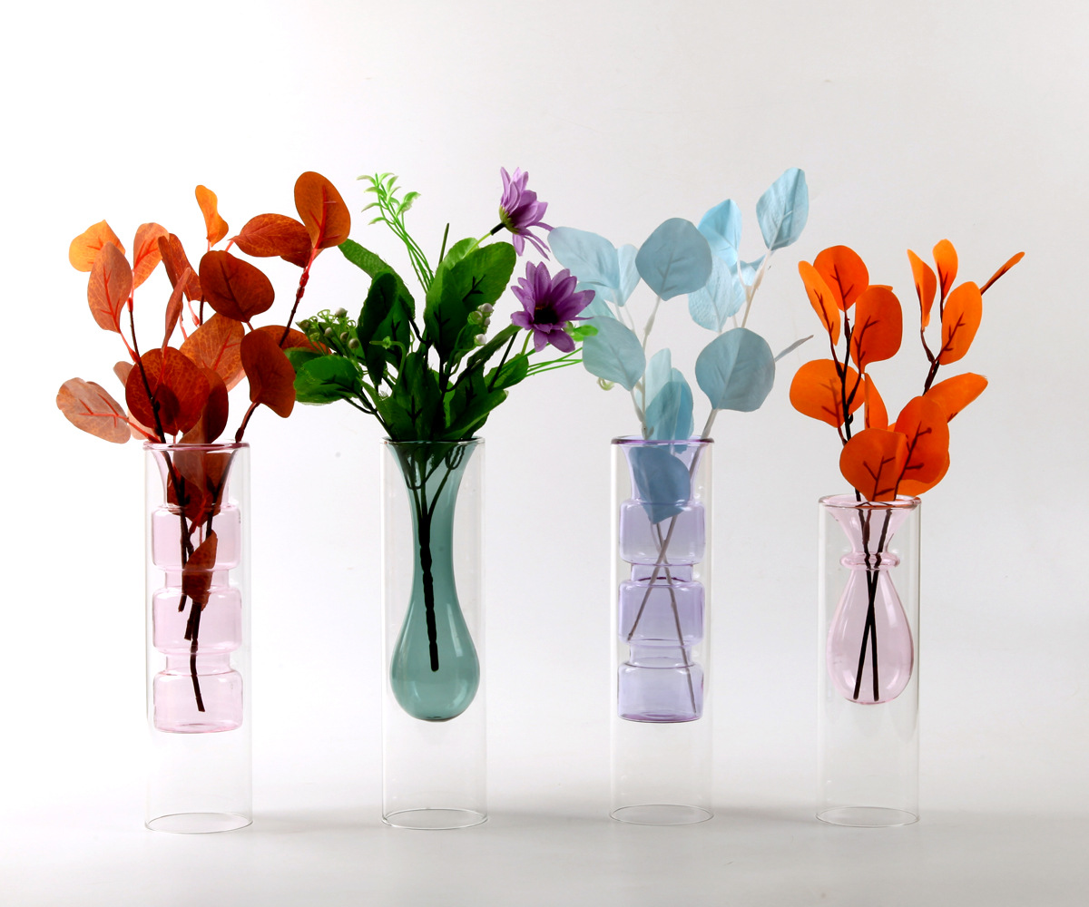 modern colored glass vases