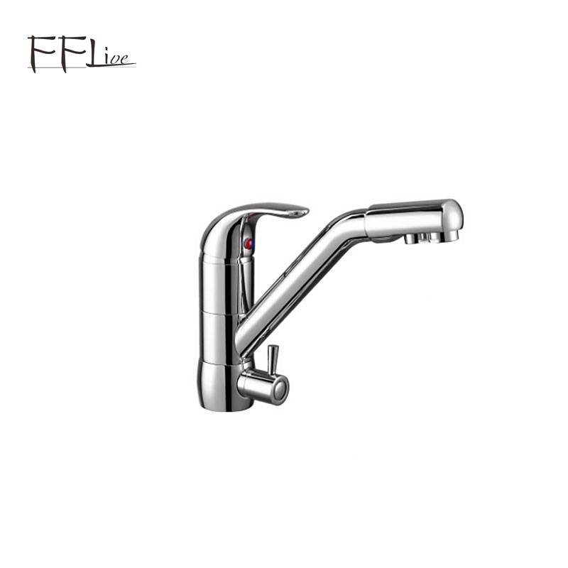 2021 Good Quality Acrylic Display Pedestal - Brass 3 Ways Filter Water Pure Drinking Water Faucets – Heli