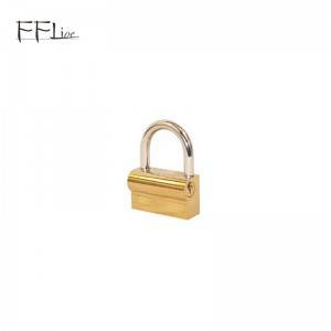 Furniture Hardware Polished Brass Plated Iron Pad Lock with Master Key
