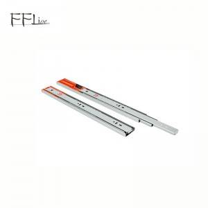45mm Furniture Hardware Cabinet Telescopic Channel Soft Close Ball Bearing Drawer Slide
