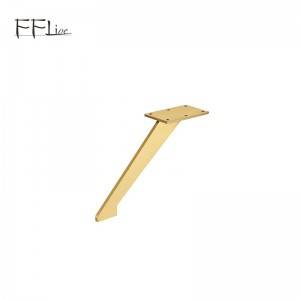 Gold L Shape Solid Furniture Accessories for Sofa Legs Cabinet Hardware Fittings Table Frame Feet