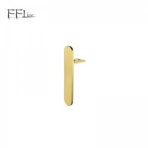 Gold L Shape Solid Furniture Accessories for Sofa Legs Cabinet Hardware Fittings Table Frame Feet