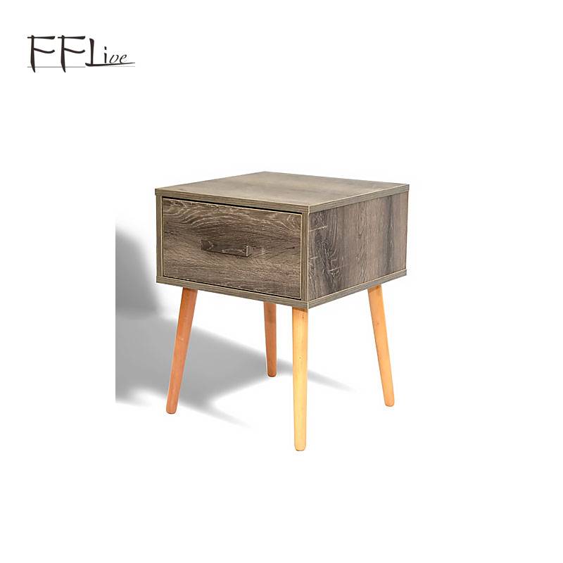 Wood-colored Small Nightstand