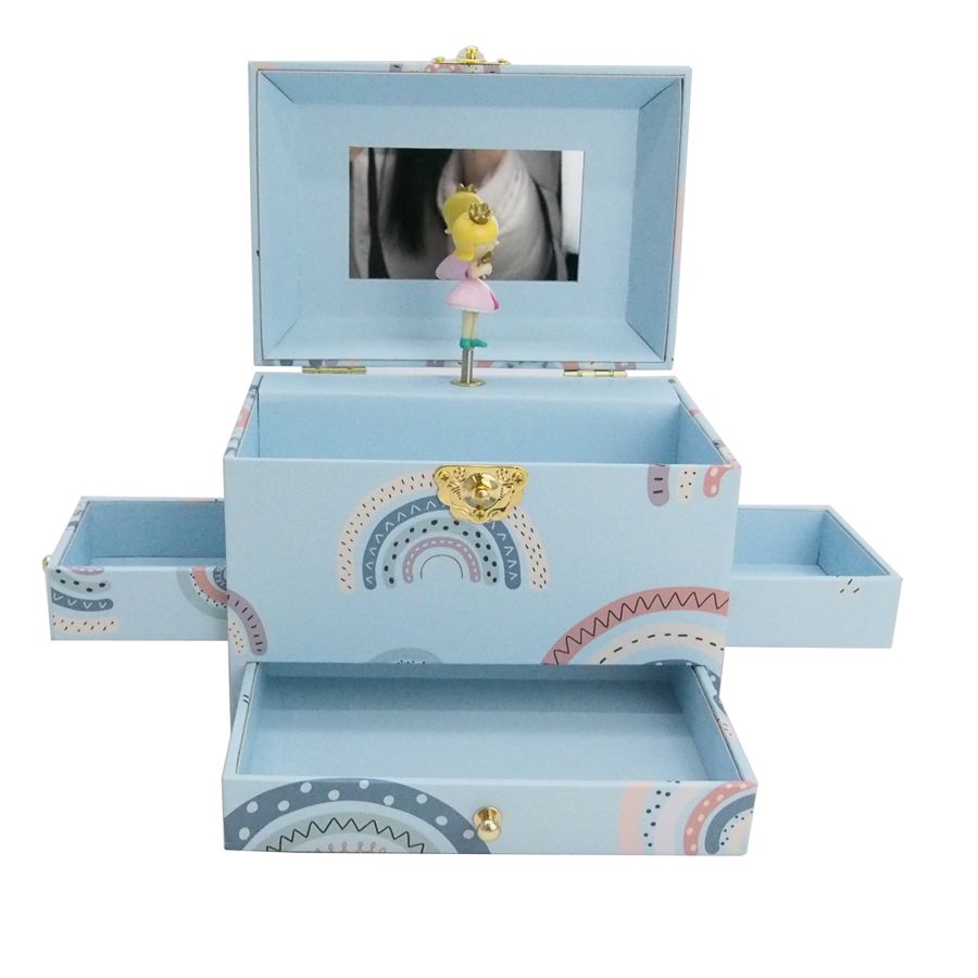China Newest Design Jewelry Music Box Dancing Doll Gift Paper Music Box  factory and suppliers | Henryson