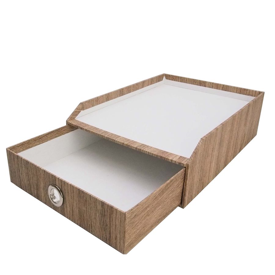 Factory Price Custom Special Paper Office A4 File Storage Box With Drawer