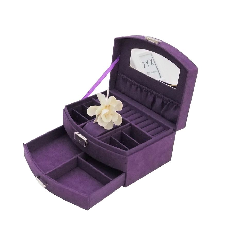 Good quality Cankim Custom Fashion Velvet Gift Box Velvet Boxes Packaging Jewelry Velvet Box for Ring and Pendant Necklace