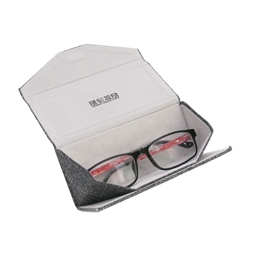 OEM Fabric Material Close Style Folding Glasses Gift Box Supplier