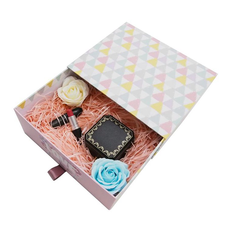 Simple Style Sliding Drawer Packaging Gift Box For Cosmetics Food