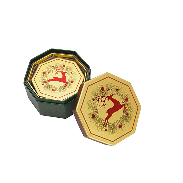 Custom Luxury Printed Octagon Shaped Portable Anniversary Special Gift Box Sets