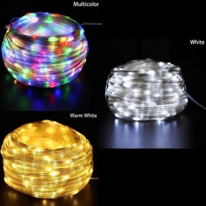 OEM/ODM Supplier Waterproof LED Solar String Lights for Outdoor Garden Party Christmas Decor with 3 Modes