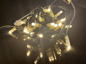 Dawl pro-string IP67 waterproff LED dawl string 10m/12m/18m kejbil tal-gomma wasslet fairy light