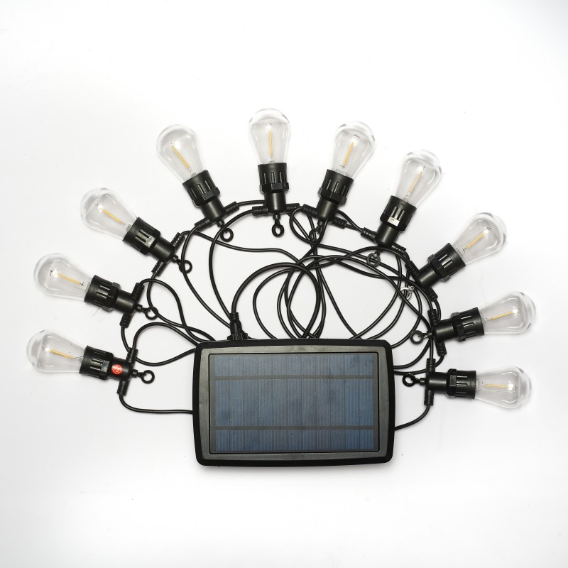 S14 5m 10leds LED Solar String چراغ داخلی و خارجی