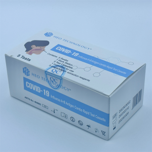 Kit de proba rápida combinada de antíxenos COVID19/gripe A+B MD...