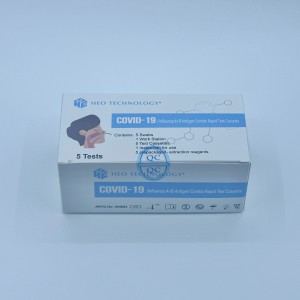 COVID-19 和流感 A+B 抗原組合快速檢測試劑盒鼻用，附 TGA 證書