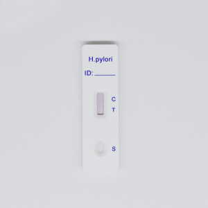 H-pylori antivielu ātrā testa kasete (koloidālais zelts)