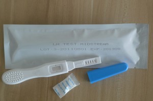 د OEM تصویب ovulation LH چټک پیشاب ټیسټ کټ (منځنی جریان)