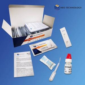 Otu nzọụkwụ HCV test Cassette(Ọbara dum/Serum/Plasma)