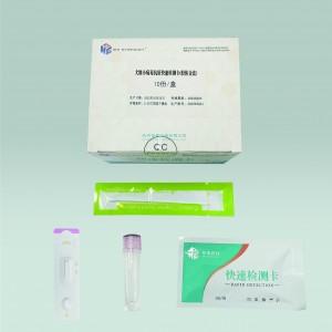 Kit per il test dell'antigene CPV del parvovirus canino (oro colloidale)