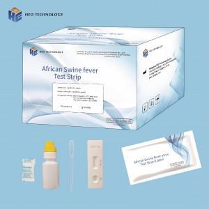 (ASFV) Kit de proba de antíxeno do virus da peste porcina africana (oro coloidal)