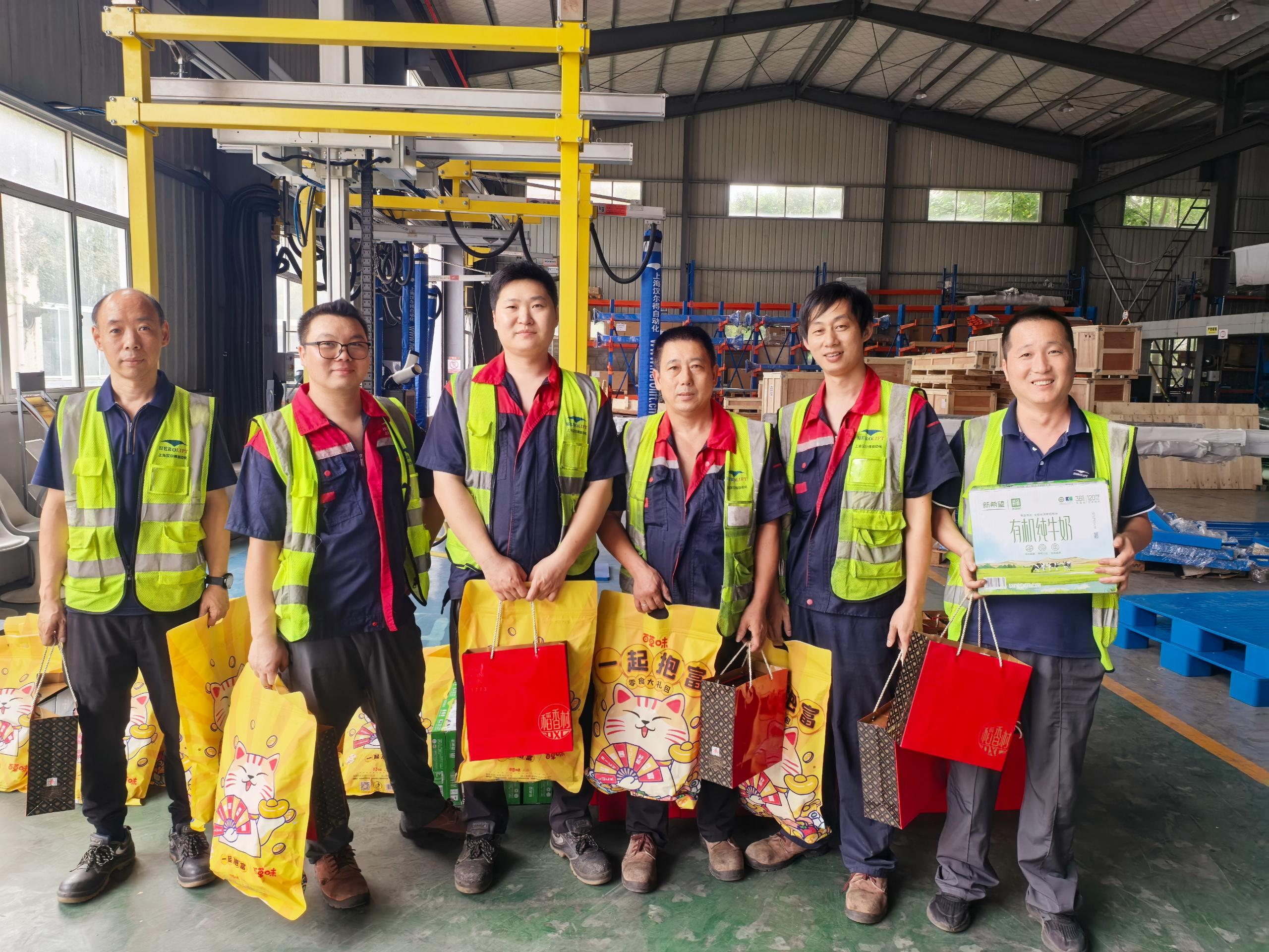 Shanghai Herolift Automation Technology Celebrates Mid-Autumn Festival & National Day with Employee Festivities and Unwavering Commitment to Customer Deliveries