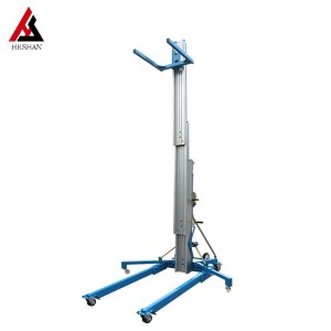 PriceList for Single Man Electric Lift - Manual Aluminum Work Lift for construction – Heshan