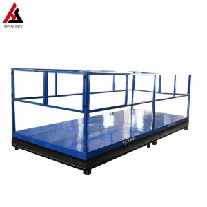 Stationary Scissor Lift with safety cover