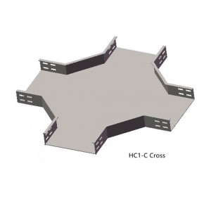 Short Lead Time for Aluminum Cable Ladder Tray - HC1-C Hesheng Perforated Four-Way Cross – Hesheng