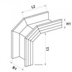HPORN Hesheng polimerinio lydinio plastiko išorinis stovas 90° (PVC)