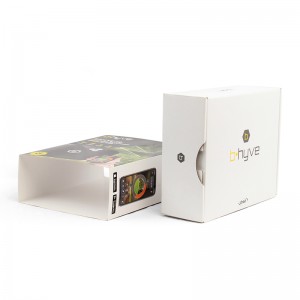 Брановидна RETF картонска кутија со хартија со отпечатен ракав Исклучителен комплет за пакување за подарок со конзистентна боја