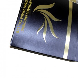 Luksuzna kutija za pakiranje lažnih trepavica s logotipom za utiskivanje zlata s prozorom
