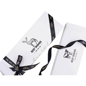 ʻO ka Pākē Pānaʻi Folding Gift Box Biscuits Packaging With Black Hot Stamping Logo