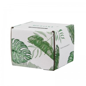 Logotipo OEM Embalaje resistente reciclable Impresión blanca corrugada en caja de regalo cuadrada de papel Kraft para velas