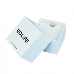 Тансаг зэрэглэлийн цагаан савлагаатай саарал өнгийн цаасан хавтас ба тавиур, спортын бугуйвчинд зориулсан сонгодог бэлэг картон хайрцаг