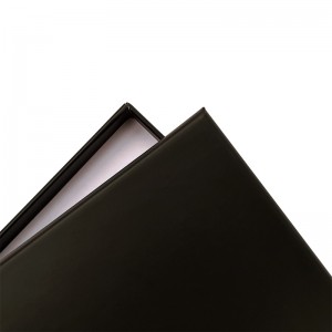 Роскошная черная печать, жесткая доска толщиной 1,5 мм, тонкая подарочная коробка из двух частей
