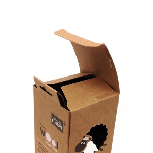 White UV Environmental Recycled American Kraft 300gsm Paper Box nga adunay Handle para sa Wool Dryer Balls